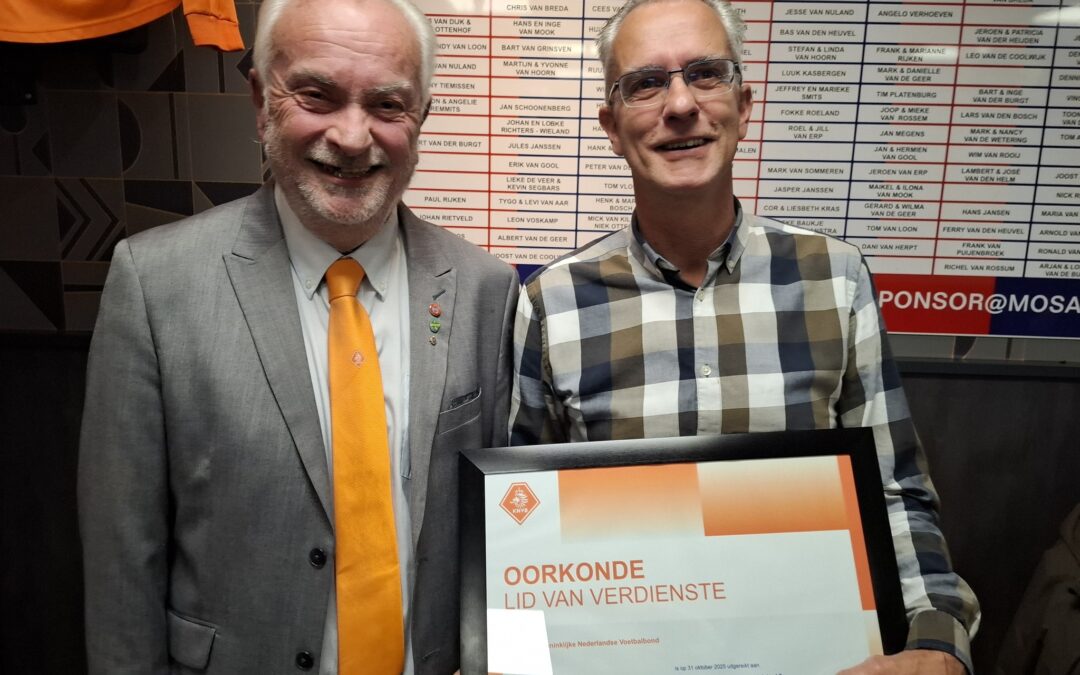 Antoon van Wolferen neemt afscheid als Lid van Verdienste