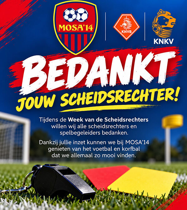 Scheidsrechters Bedankt!