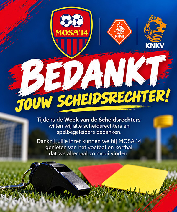 Scheidsrechters Bedankt!