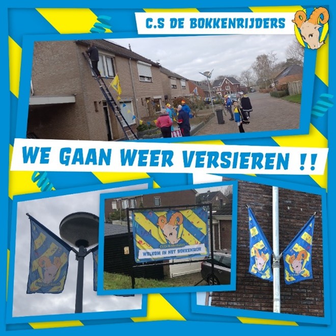 We gaan de optochtroute weer versieren!