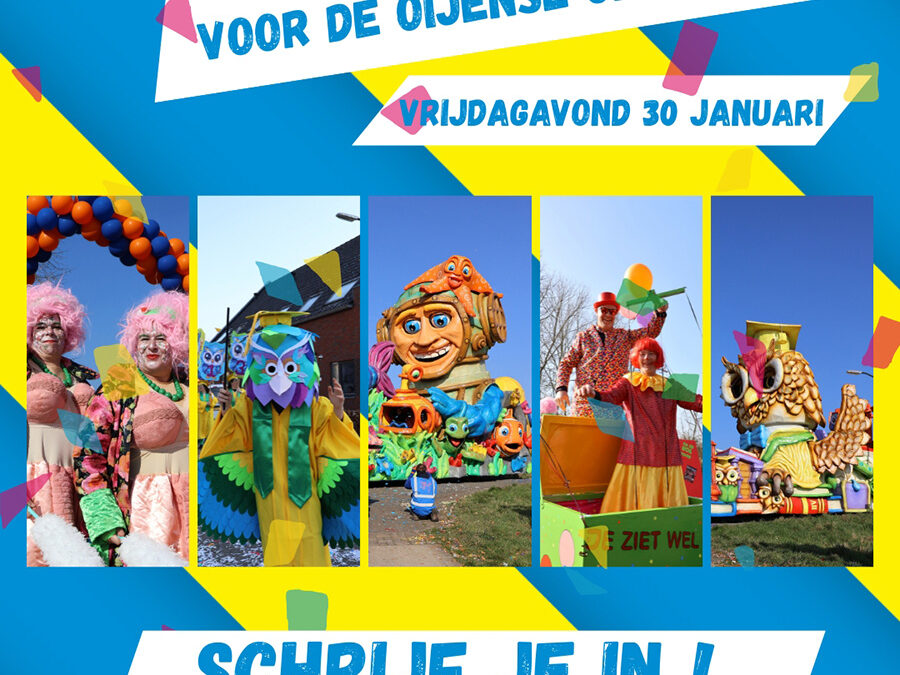 Inschrijfavond voor de Oijense Optocht