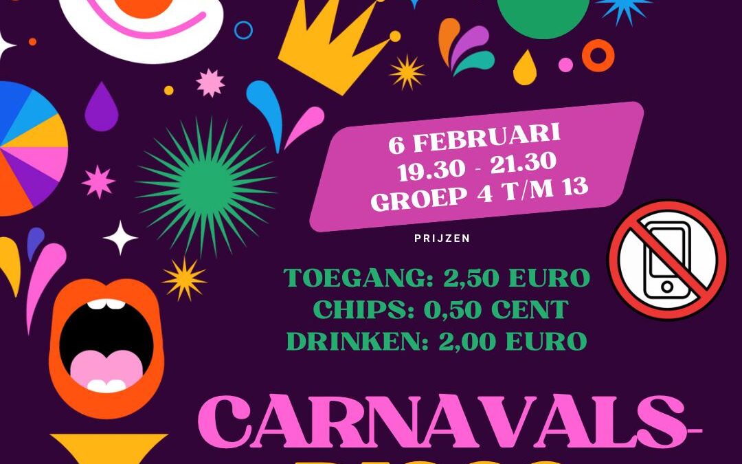 Jeugd en Jongerenwerk Carnavals Disco