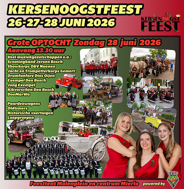 D.I.O.S. Oijen doet mee aan het Kersenoogstfeest in Mierlo