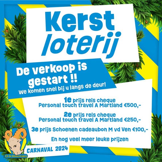 Kerstloterij 2023 CS de Bokkenrijders
