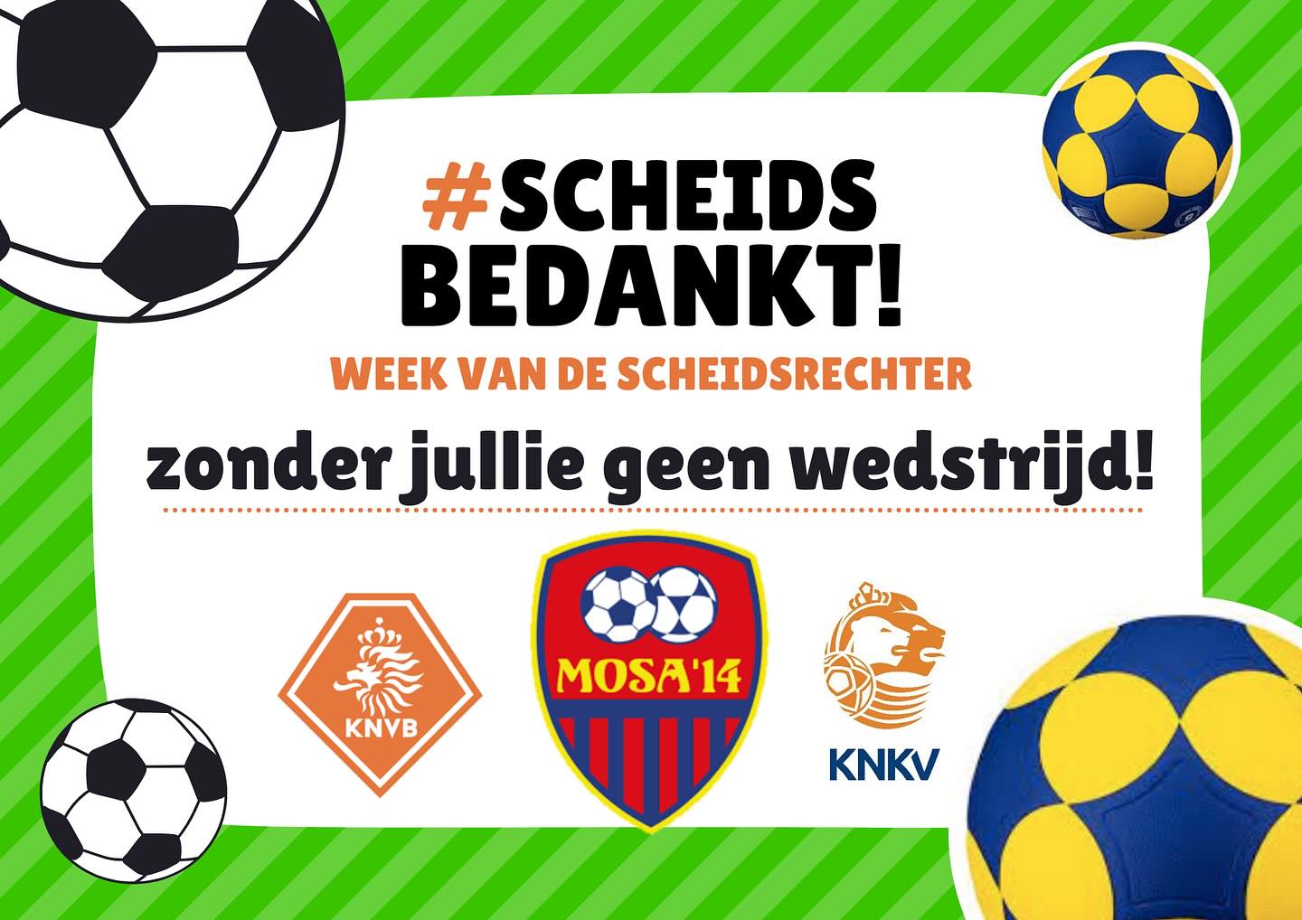MOSA14 – Bedankt Scheids – week van de scheidsrechter 2025