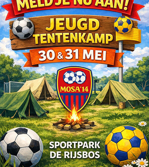 Geef je voor 9 mei op voor het Tentenkamp van MOSA’14