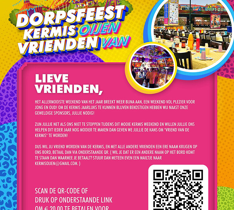 Vrienden worden van Dorpsfeest Kermis Oijen