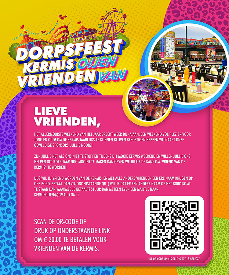 Vrienden worden van Dorpsfeest Kermis Oijen