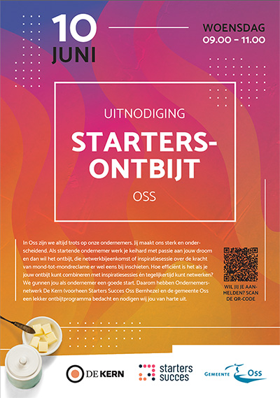 Startersontbijt voor beginnende ondernemers