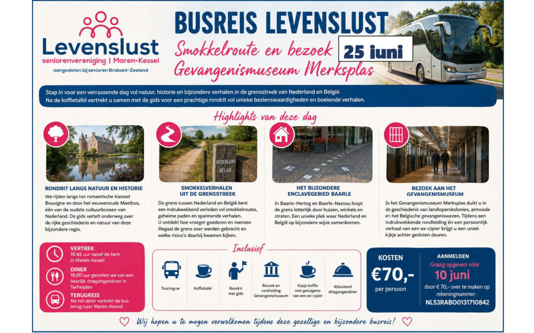 KBO Maren-Kessel organiseert een busreis